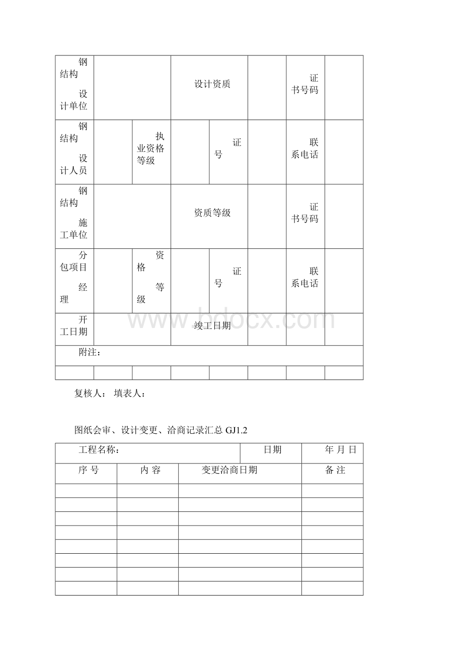 钢结构轻钢通用表格.docx_第2页