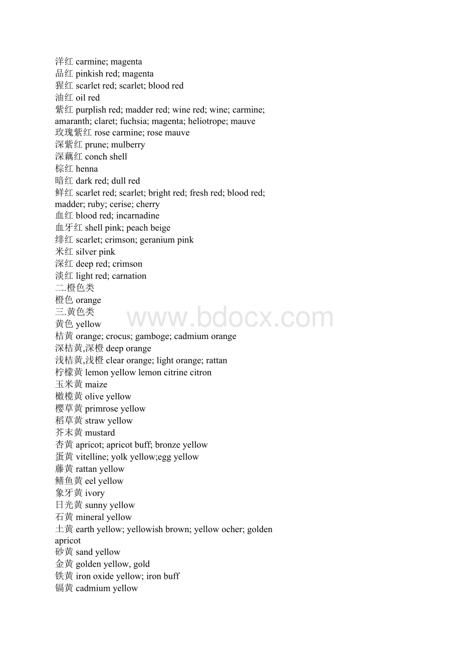 颜色大全英文名及对照图docWord格式文档下载.docx_第2页