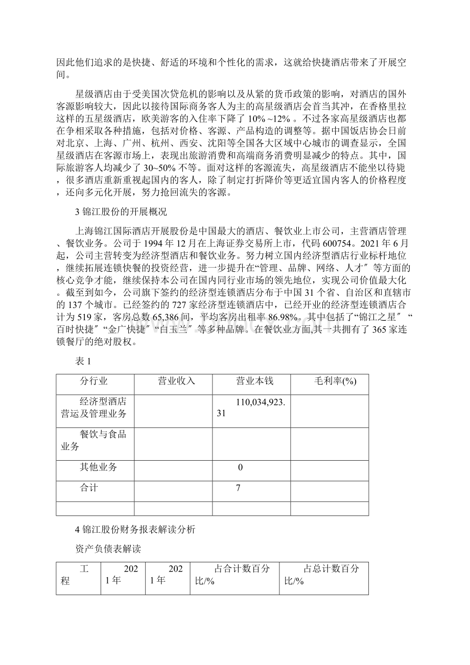 锦江股份财务指标分析及其启示Word格式文档下载.docx_第2页