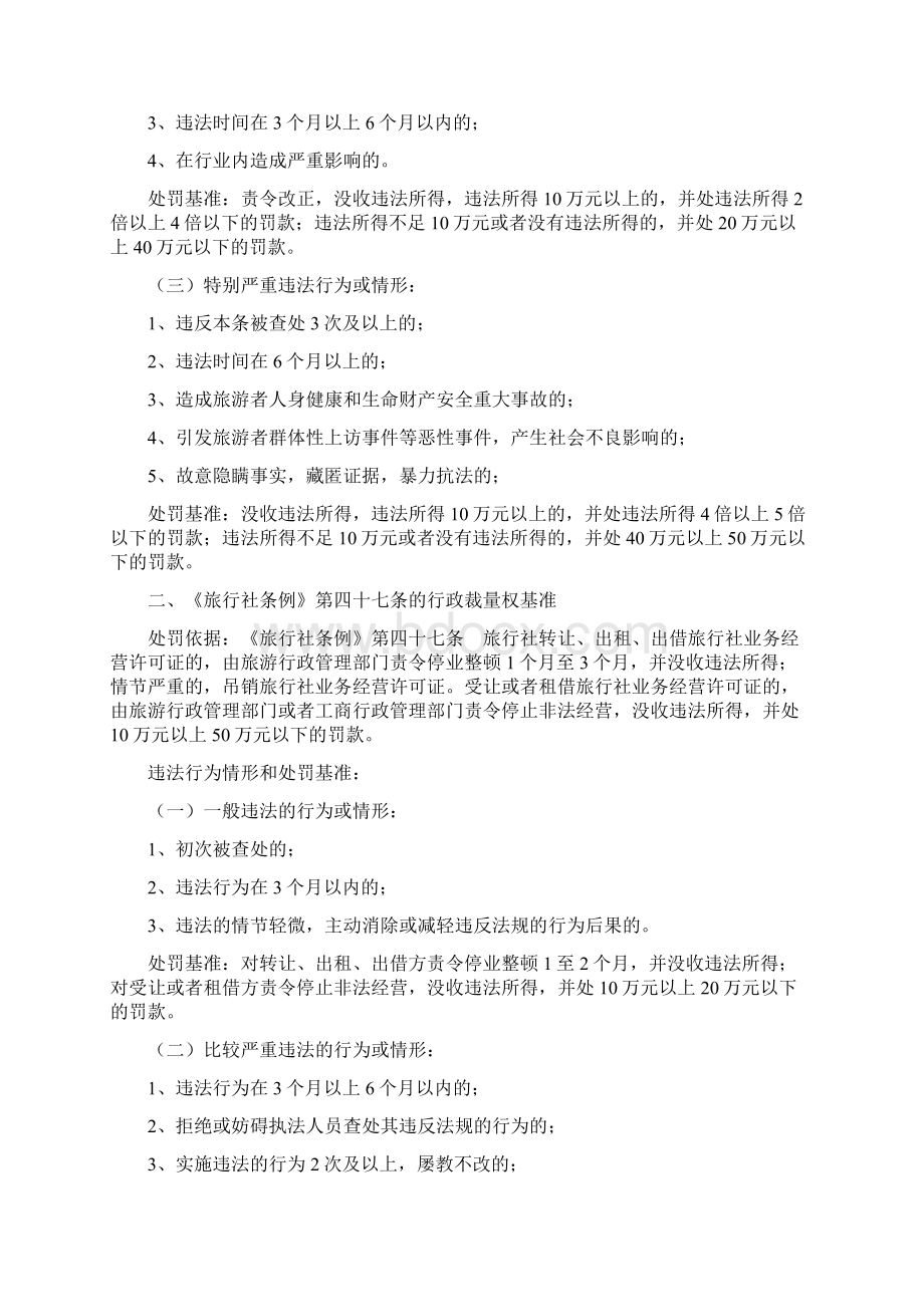 湖南省旅游行政裁量权基准.docx_第2页