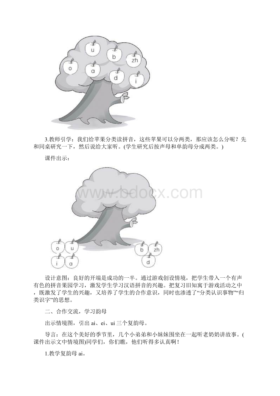 部编人教版一年级上册语文第3单元汉语拼音教案教学反思含园地.docx_第2页