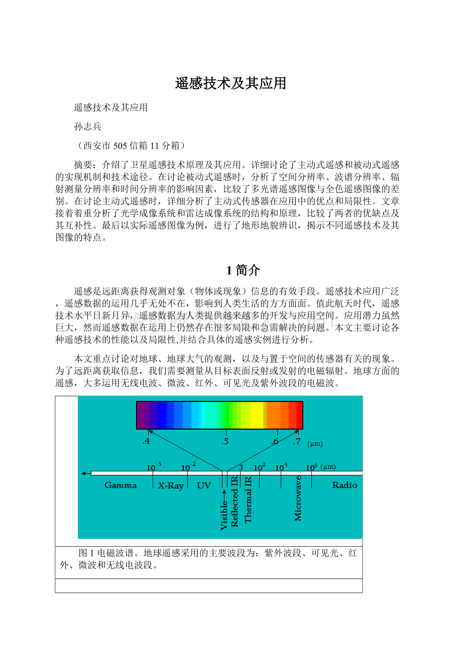 遥感技术及其应用Word文档下载推荐.docx_第1页