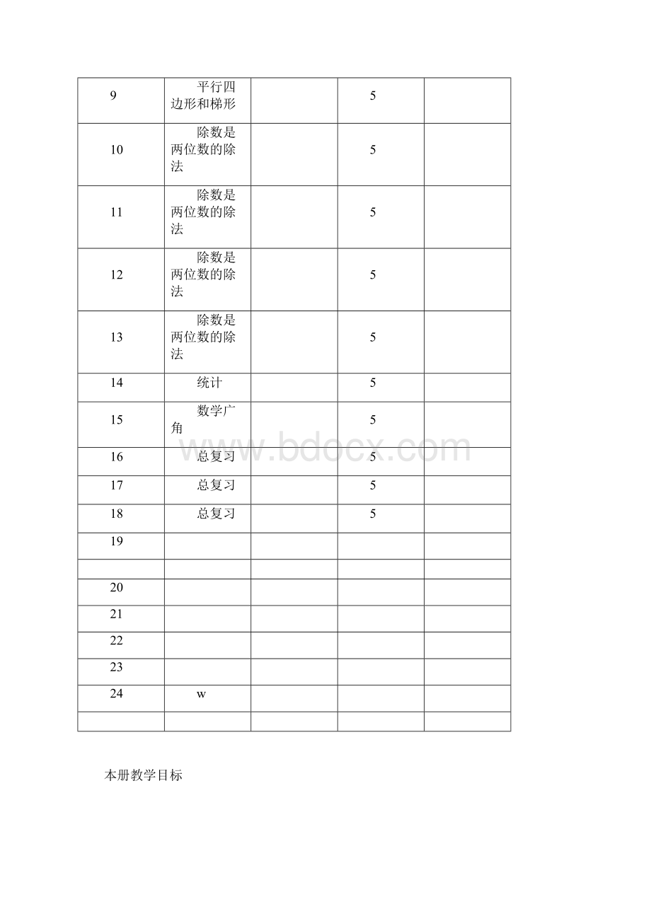 人教版四年级上册数学全册教案表格式.docx_第2页