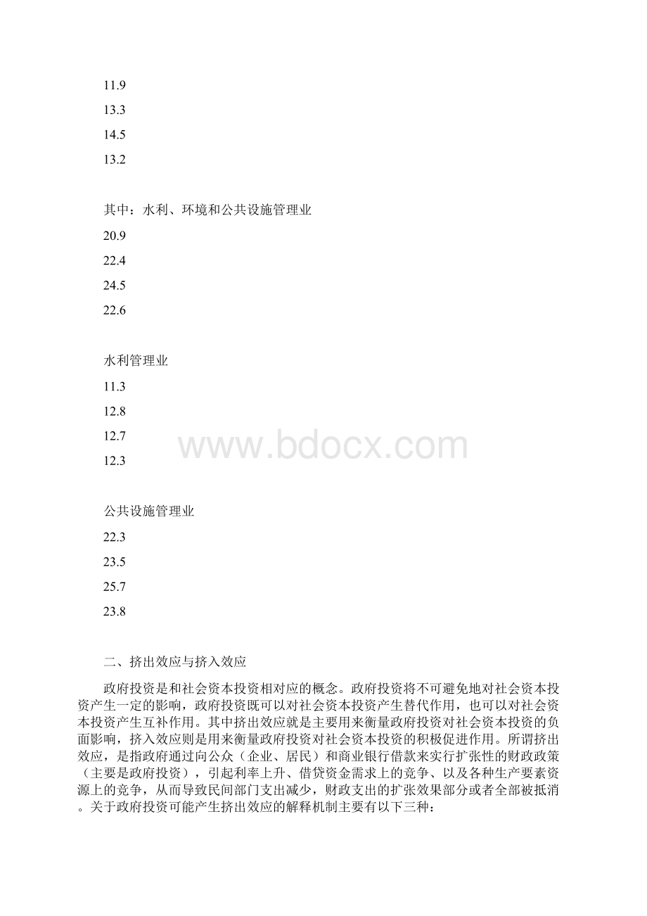 政府投资的挤出效应分析.docx_第3页