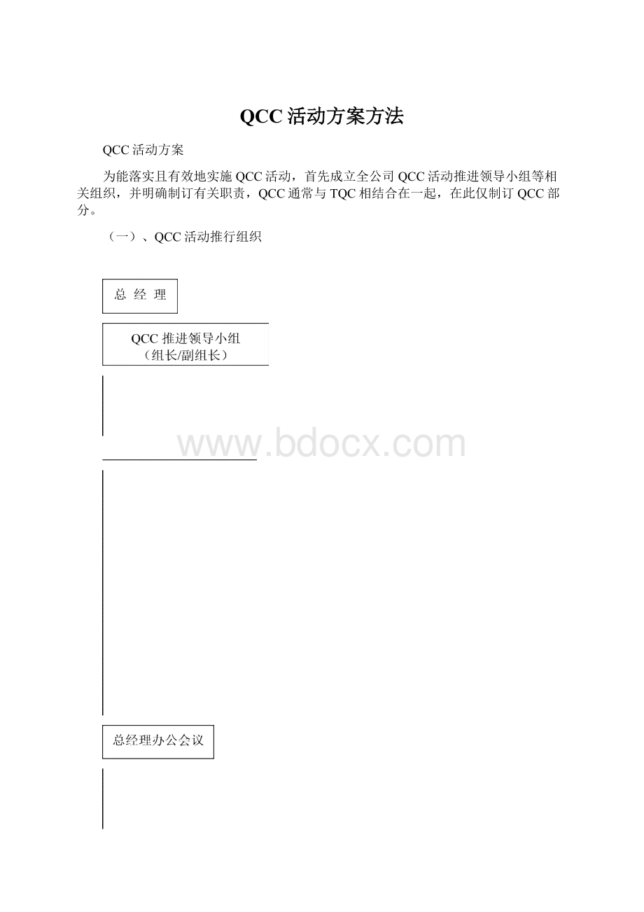 QCC活动方案方法Word文档下载推荐.docx