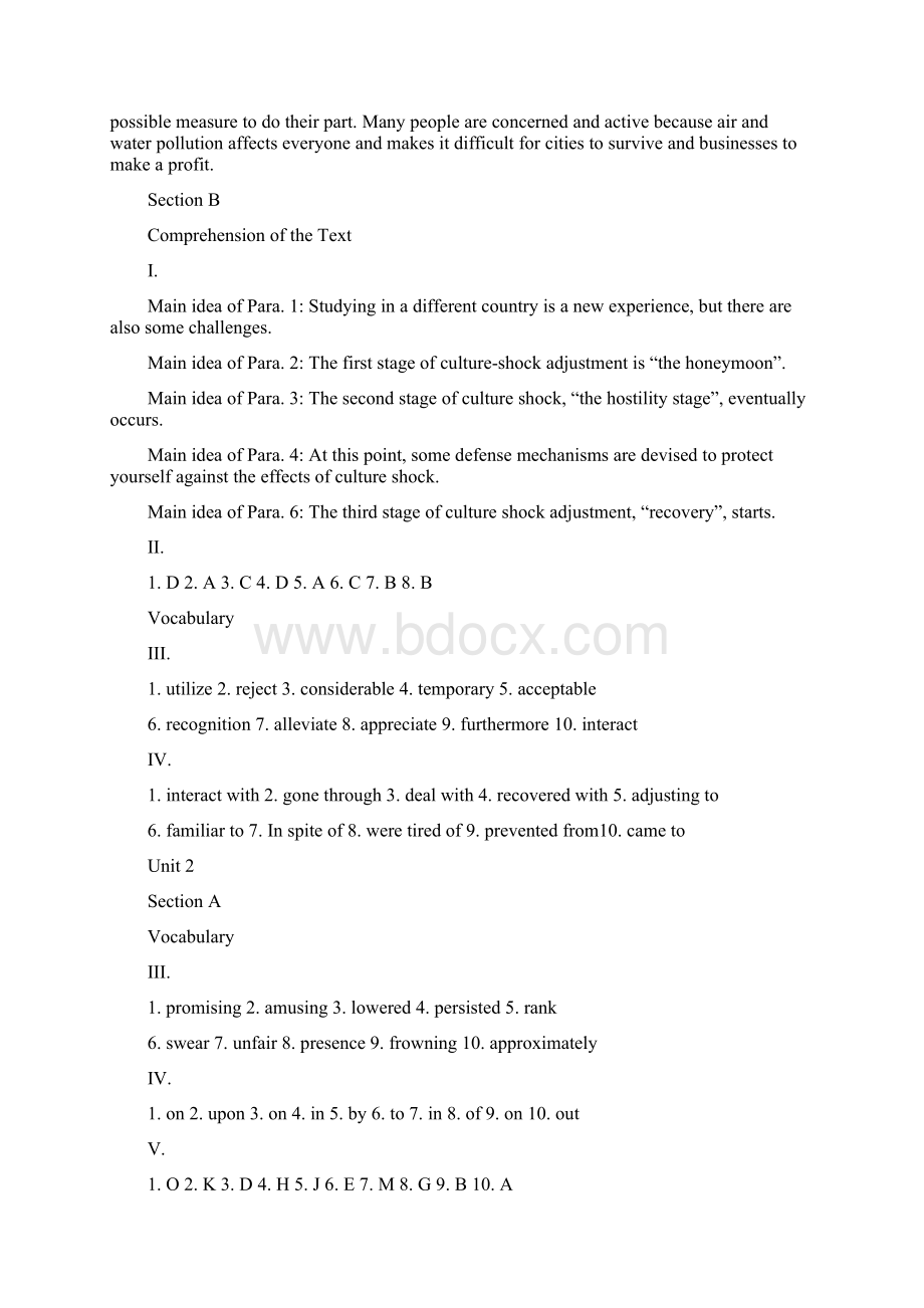 新视野大学英语读写教程第二版第2册15单元课后练习答案Word文档格式.docx_第3页