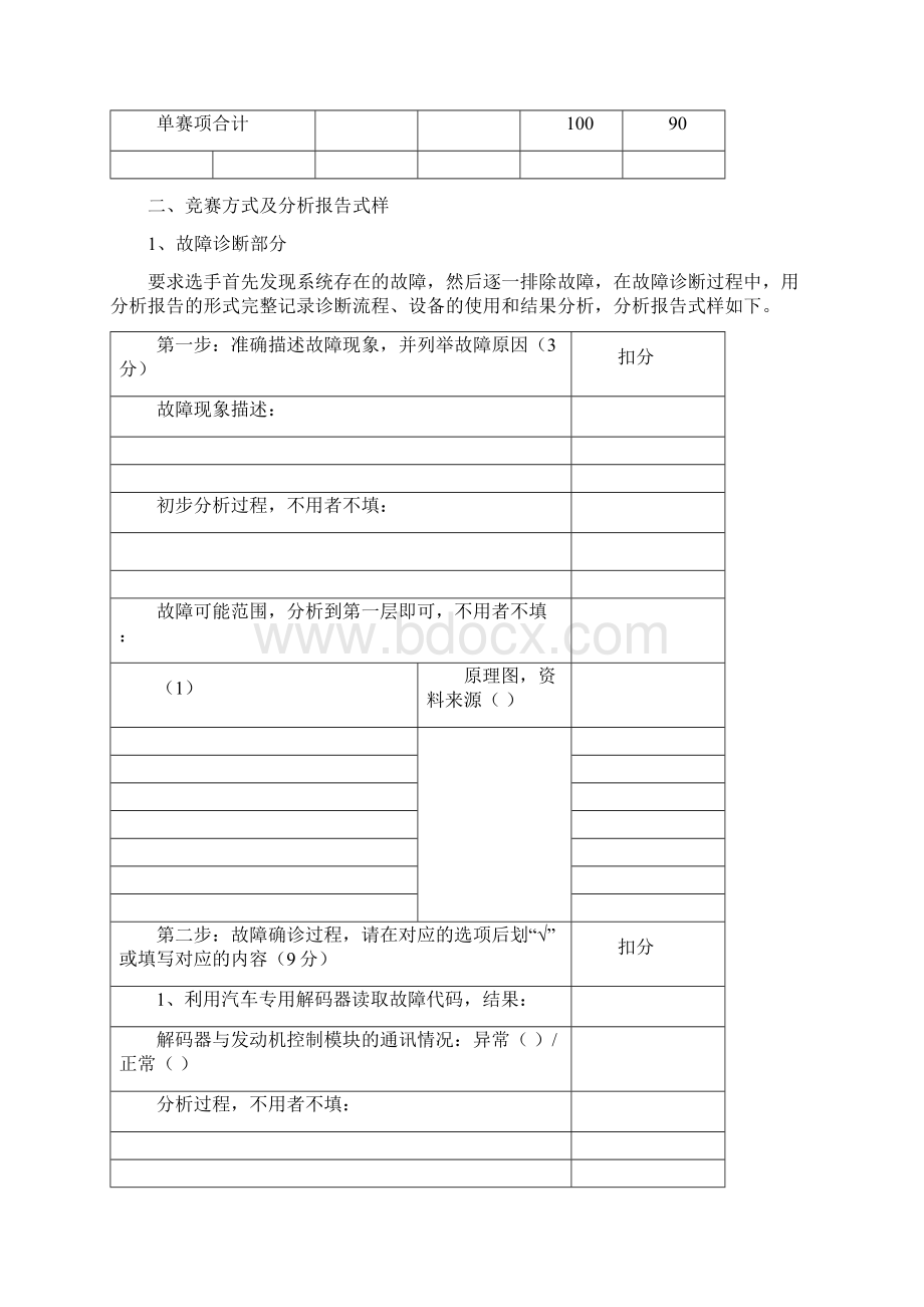 汽车故障诊断竞赛方案.docx_第2页