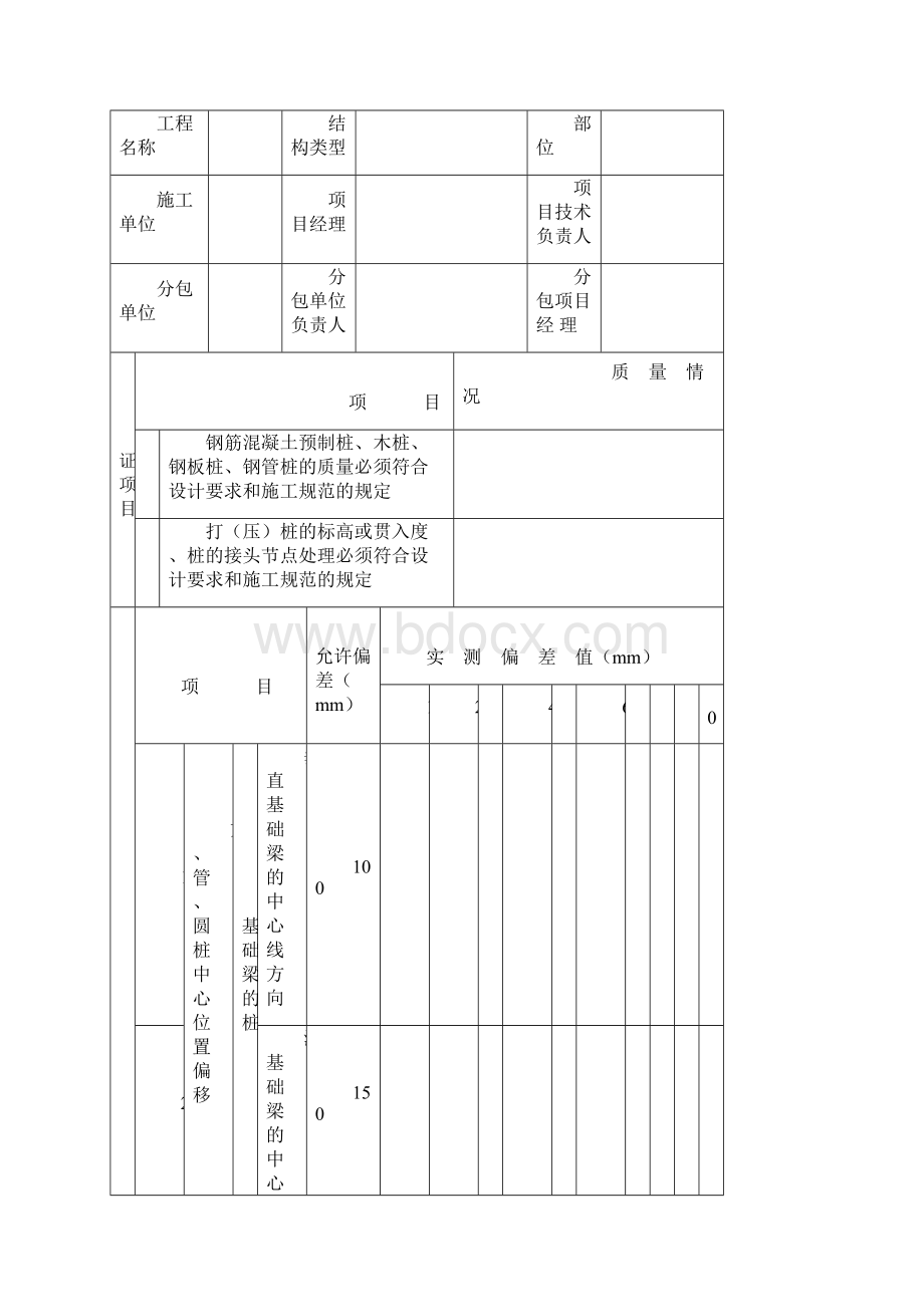 人防结构工程质量纪录表国家人防质监站监制1文档格式.docx_第3页