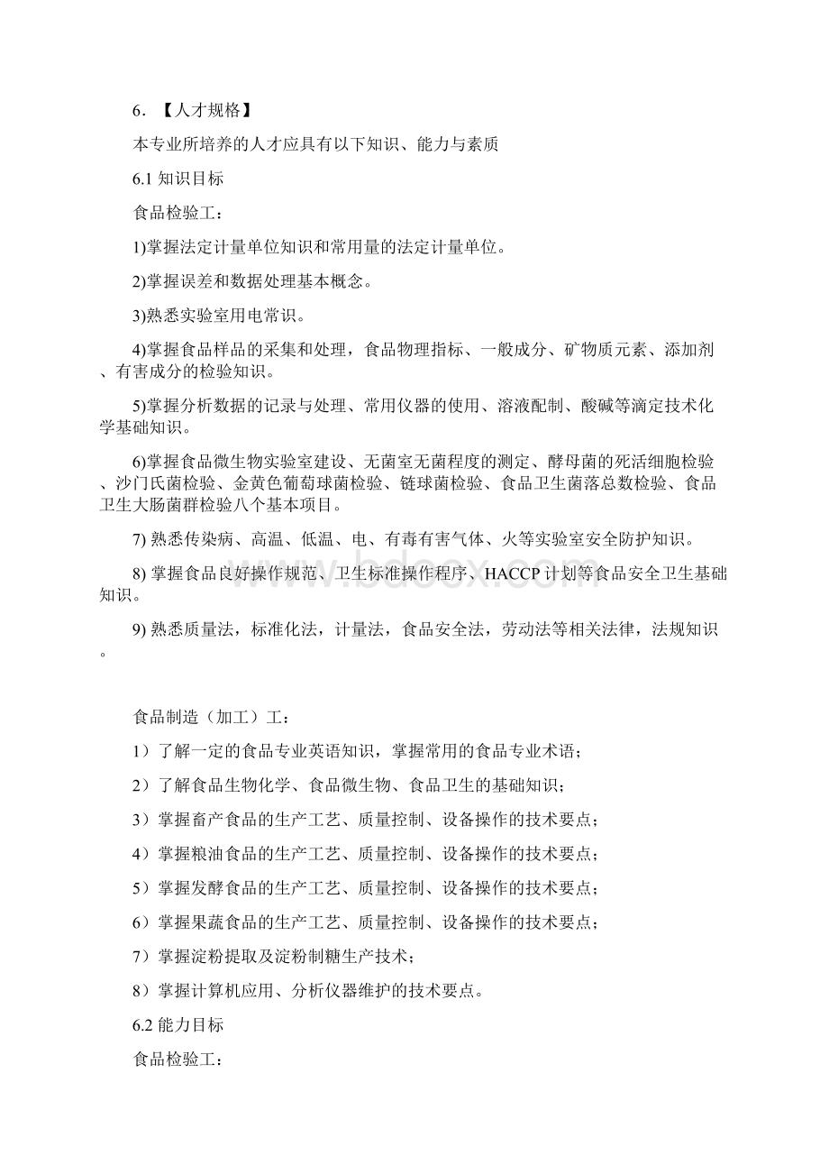 某高职校食品生物技术专业人才培养方案.docx_第2页