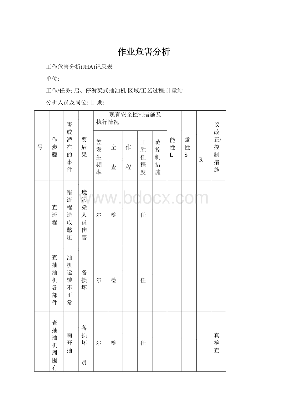 作业危害分析.docx_第1页