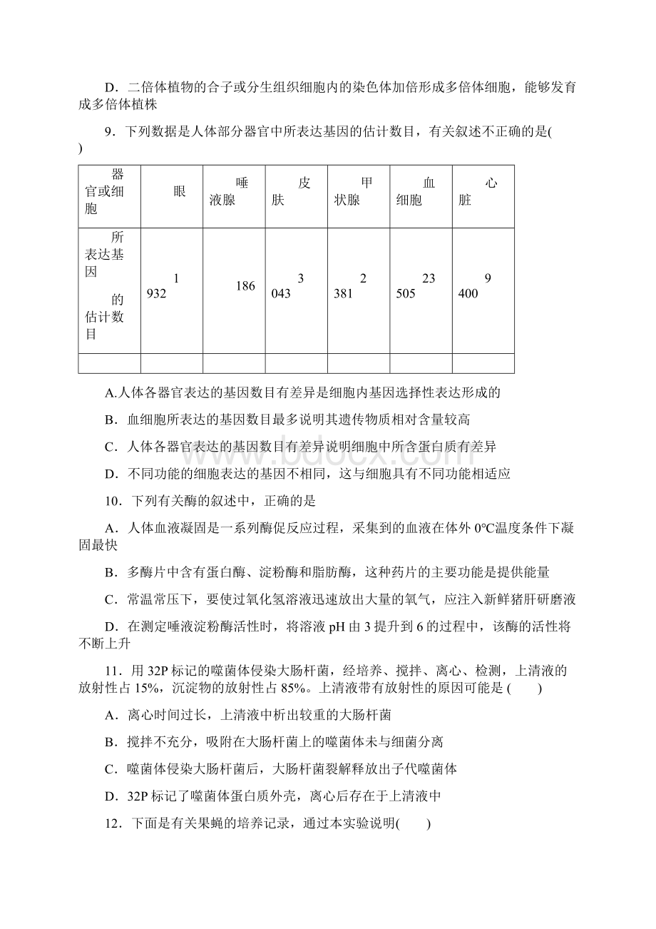 山东省高三生物期末试题4新人教版Word文档下载推荐.docx_第3页