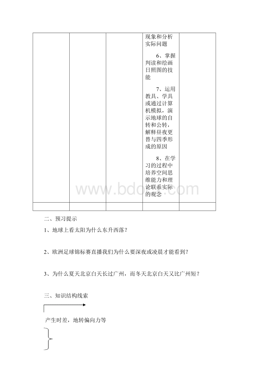 《地球的运动》导学案1Word文件下载.docx_第2页