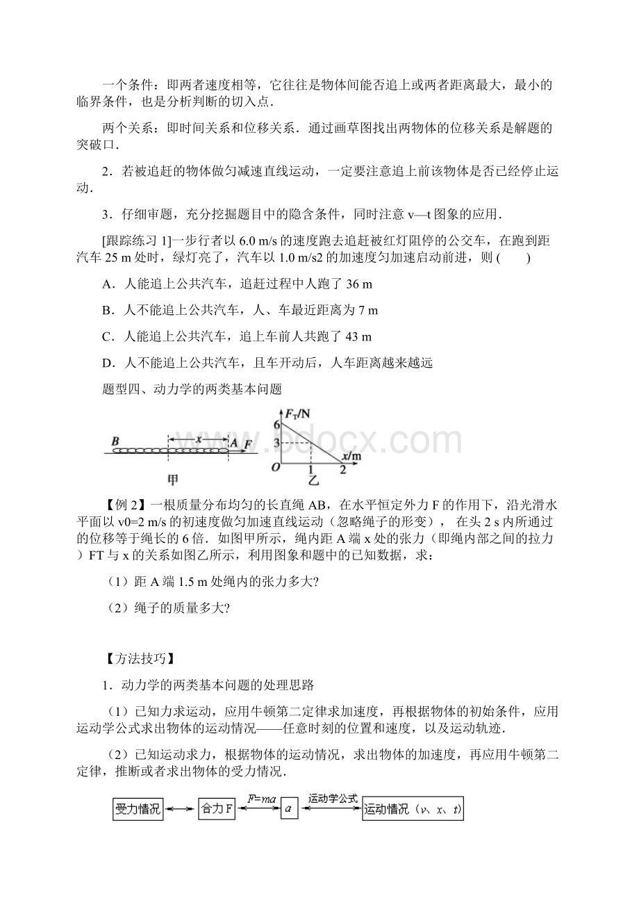 专题复习二 力和直线运动第2课时Word文件下载.docx_第2页