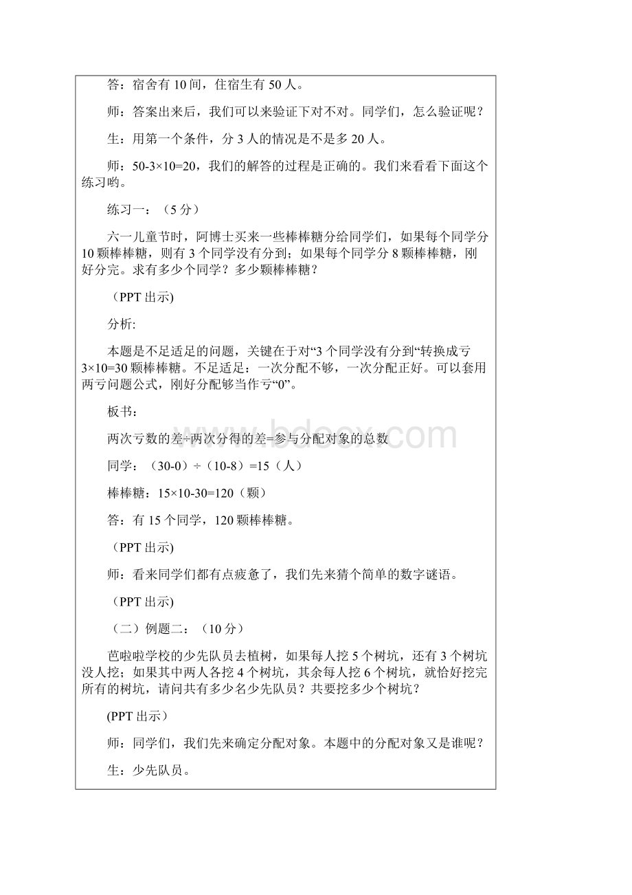 最新六年级暑假课件 伊嘉儿数学智能版第6讲盈亏问题.docx_第3页