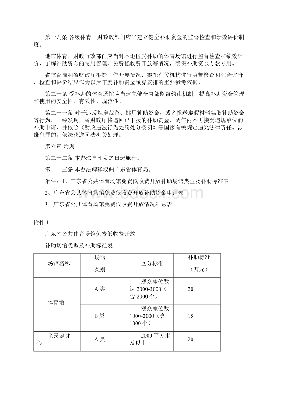 广东省公共体育场馆免费低收费.docx_第3页