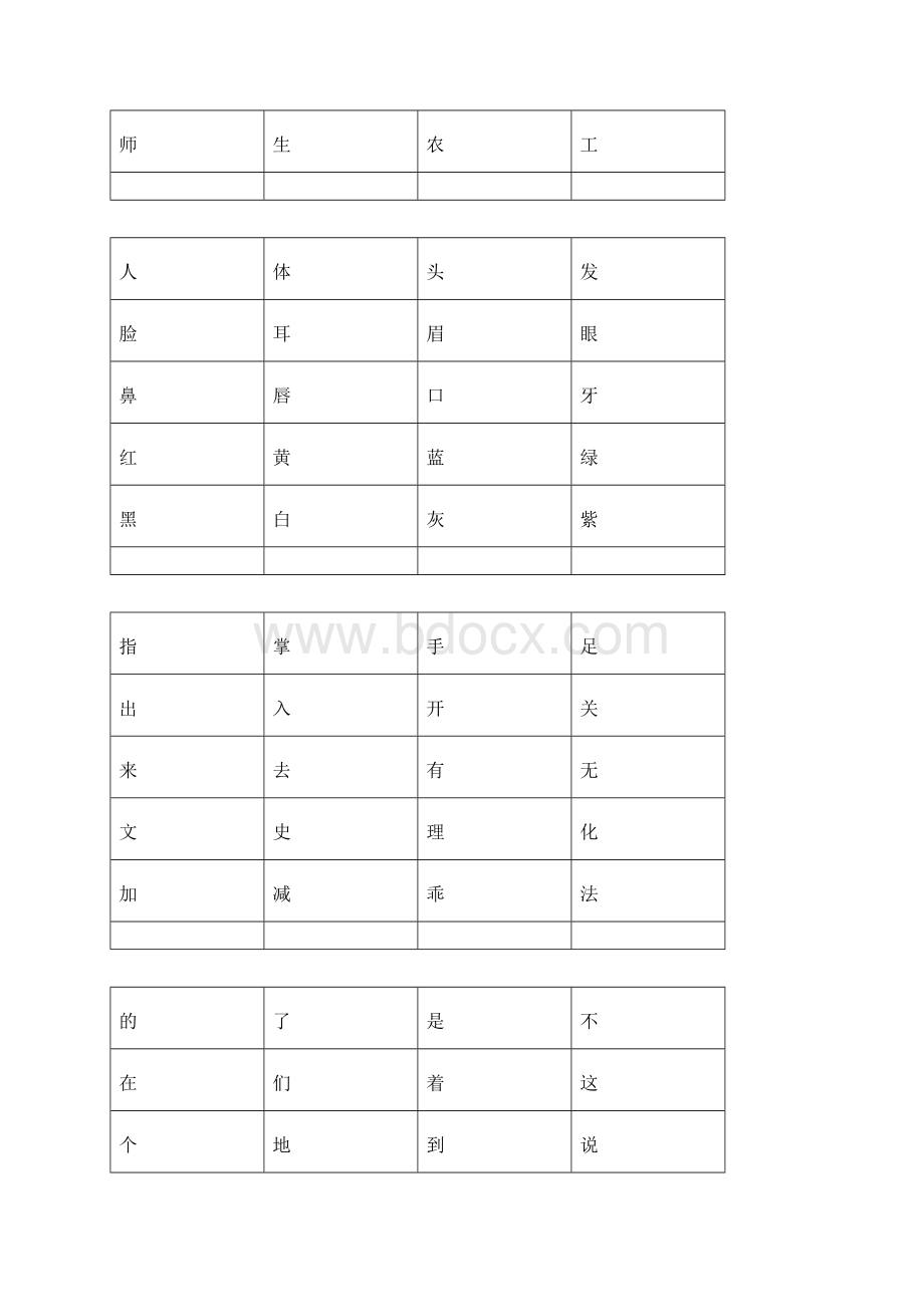 完整版儿童识字卡常用560字可直接打印Word文档下载推荐.docx_第2页