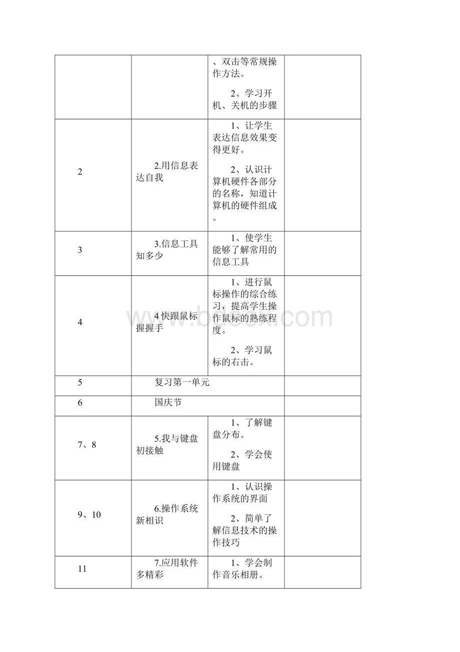 四年级上册信息技术泰山版教案.docx_第3页