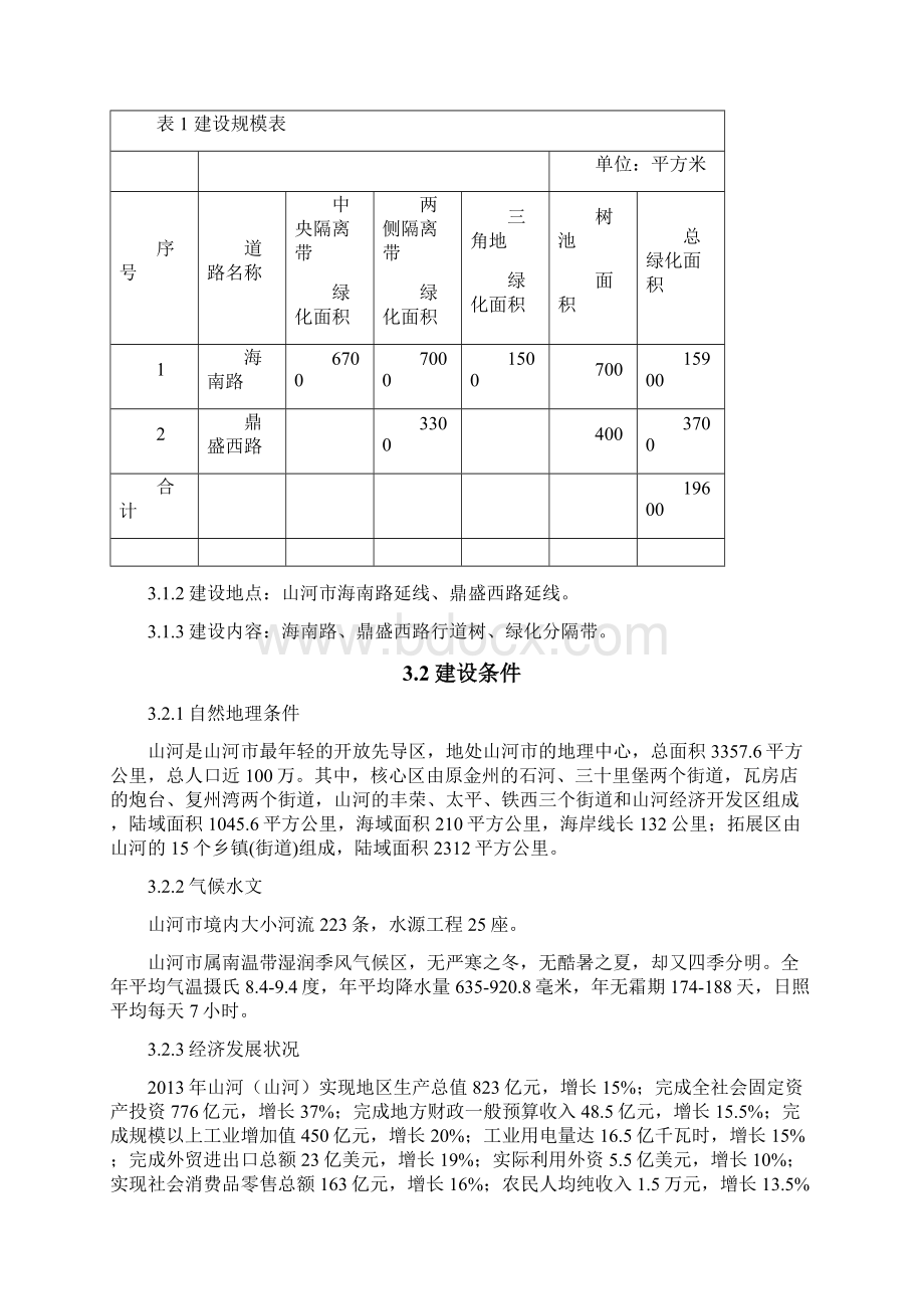 道路绿化工程可行性研究报告Word文件下载.docx_第3页