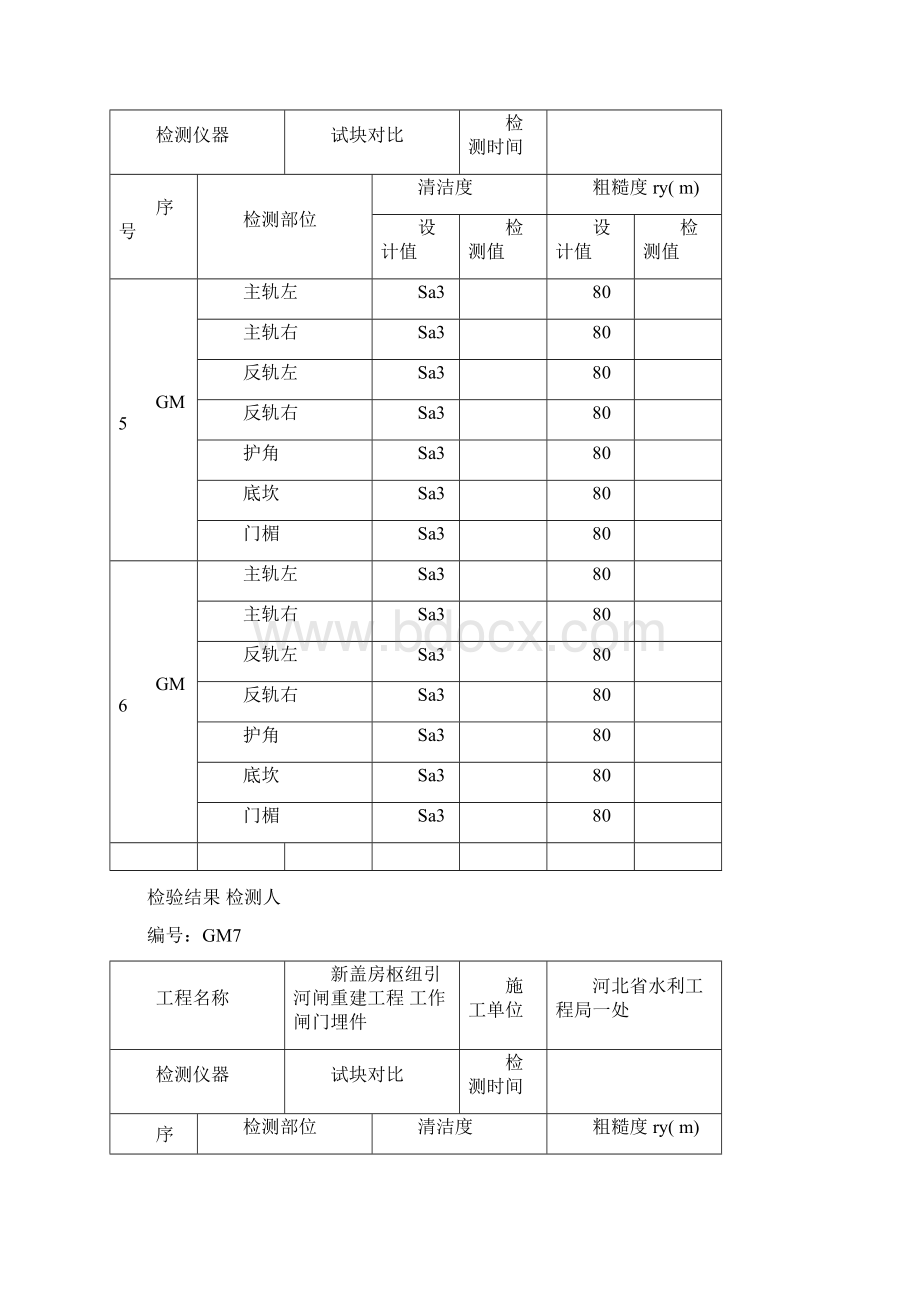 表面防腐蚀涂层厚度检测记录表Word文档下载推荐.docx_第3页