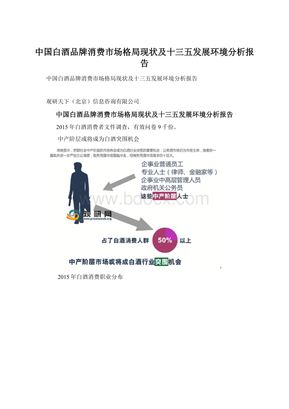 中国白酒品牌消费市场格局现状及十三五发展环境分析报告.docx_第1页