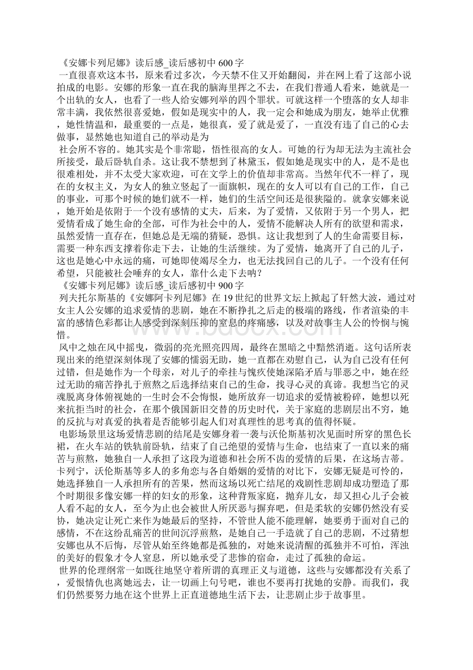 《安娜卡列尼娜》读后感Word文档格式.docx_第2页