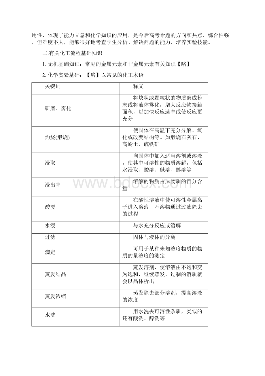 高三化学专题复习无机化工流程题审题答题.docx_第2页