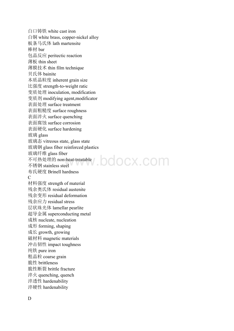 工程材料常用词汇文档格式.docx_第2页