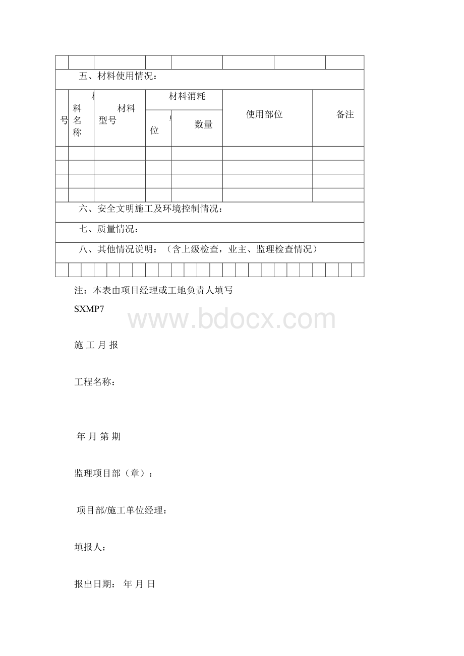 施工日志等记录模板.docx_第3页