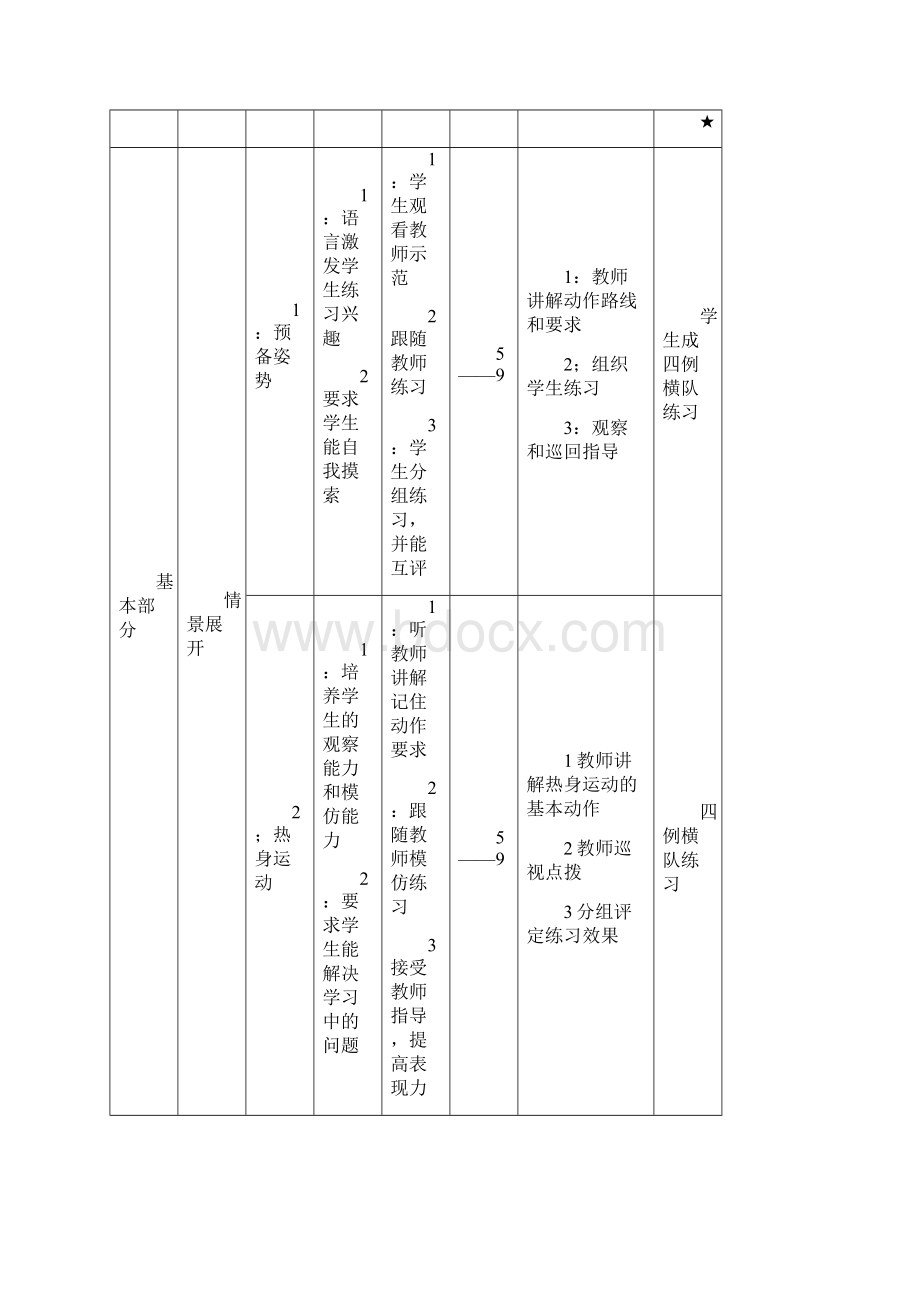 初中七年级全套体育教案共36课Word格式.docx_第3页