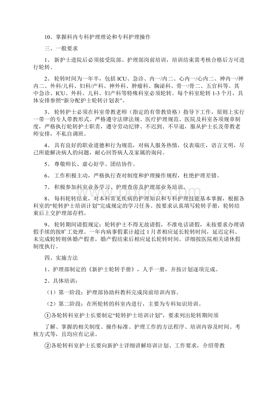 医院新任护士业务技能培训管理制度汇编.docx_第2页