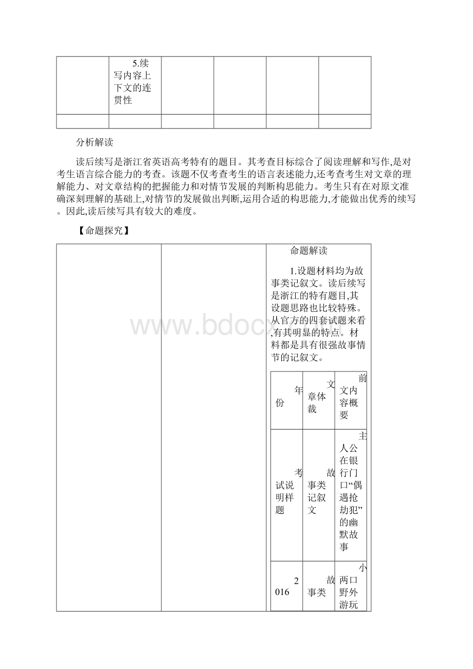 版高考英语江浙版一轮讲义专题十六读后续写Word版含答案 3Word格式.docx_第2页