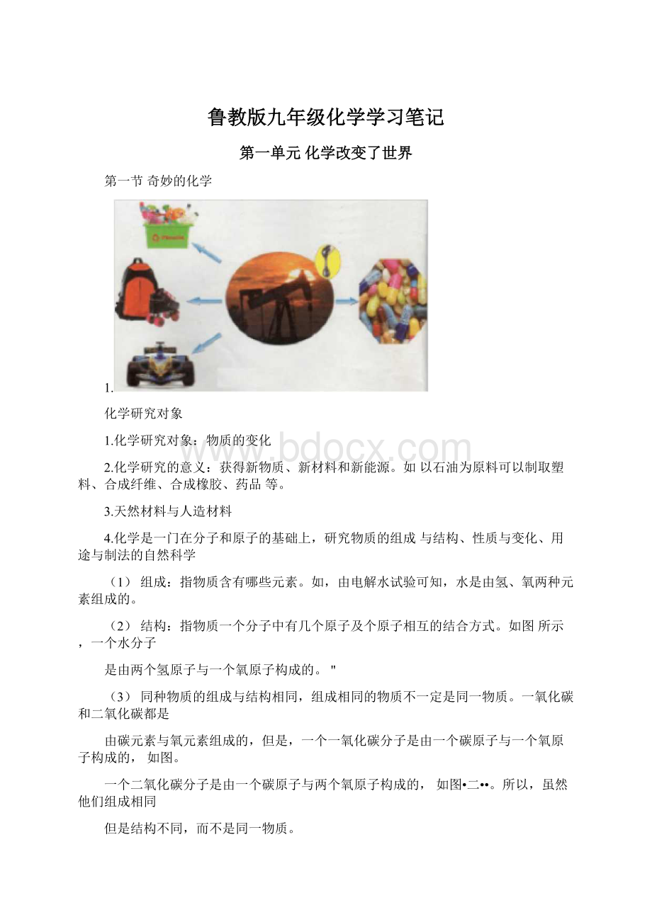 鲁教版九年级化学学习笔记.docx_第1页