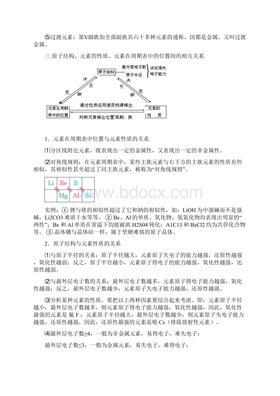 一轮复习元素周期律和元素周期表教案Word格式文档下载.docx_第3页