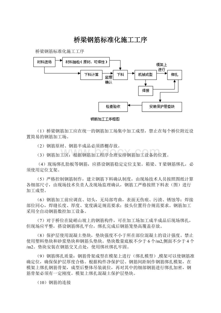 桥梁钢筋标准化施工工序.docx_第1页