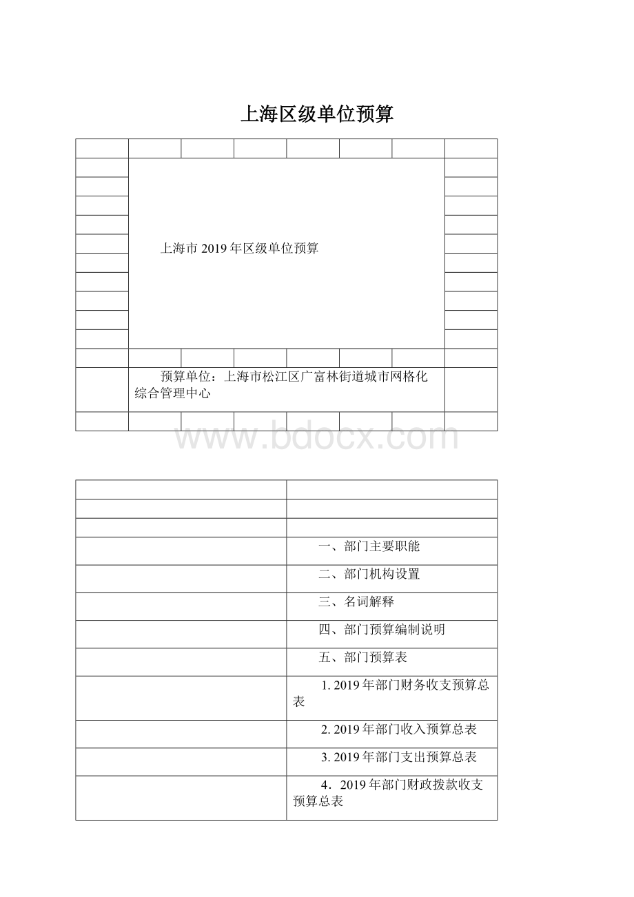 上海区级单位预算Word文件下载.docx_第1页