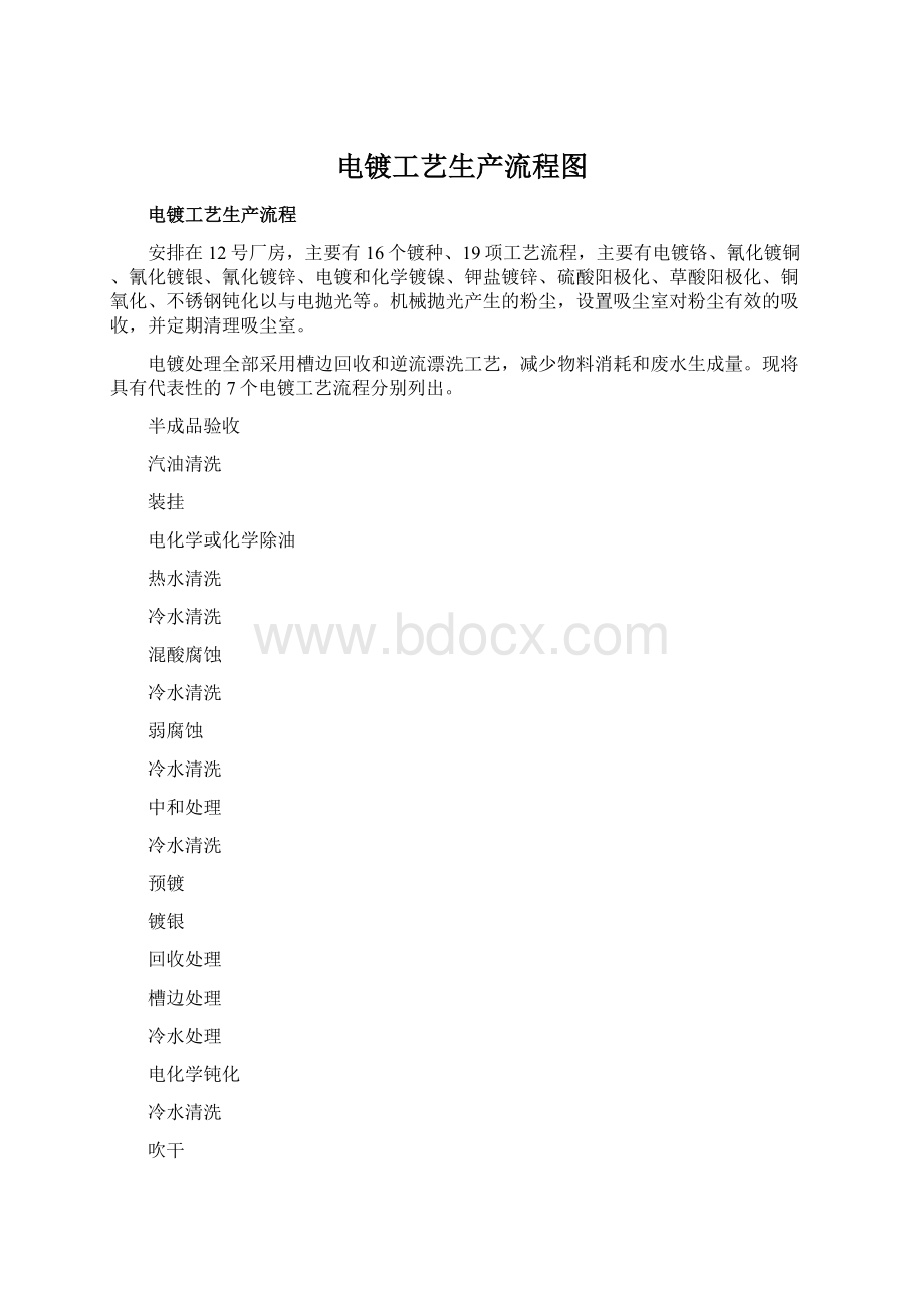 电镀工艺生产流程图文档格式.docx_第1页