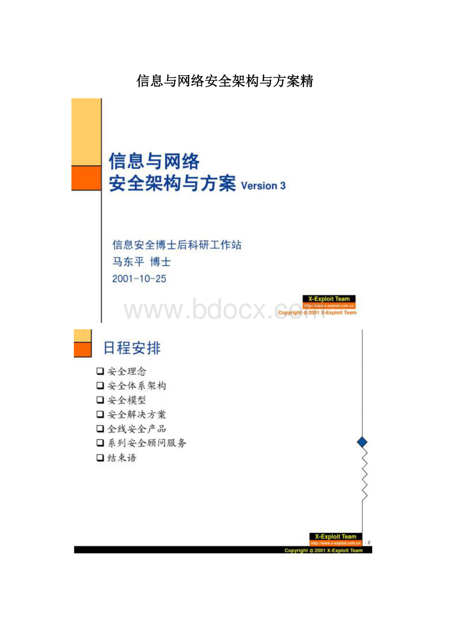 信息与网络安全架构与方案精Word文档格式.docx_第1页