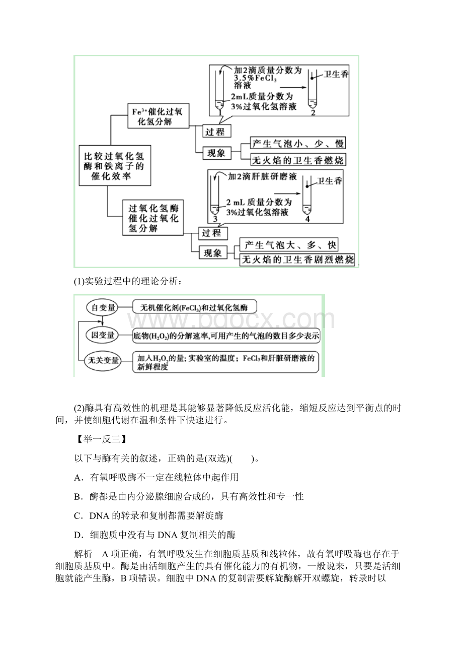 专题07 降低化学反应活化能的酶 细胞的能量通货ATP解析版.docx_第3页