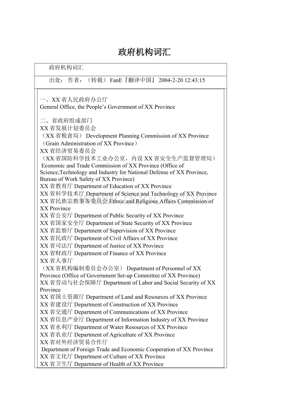 政府机构词汇.docx_第1页