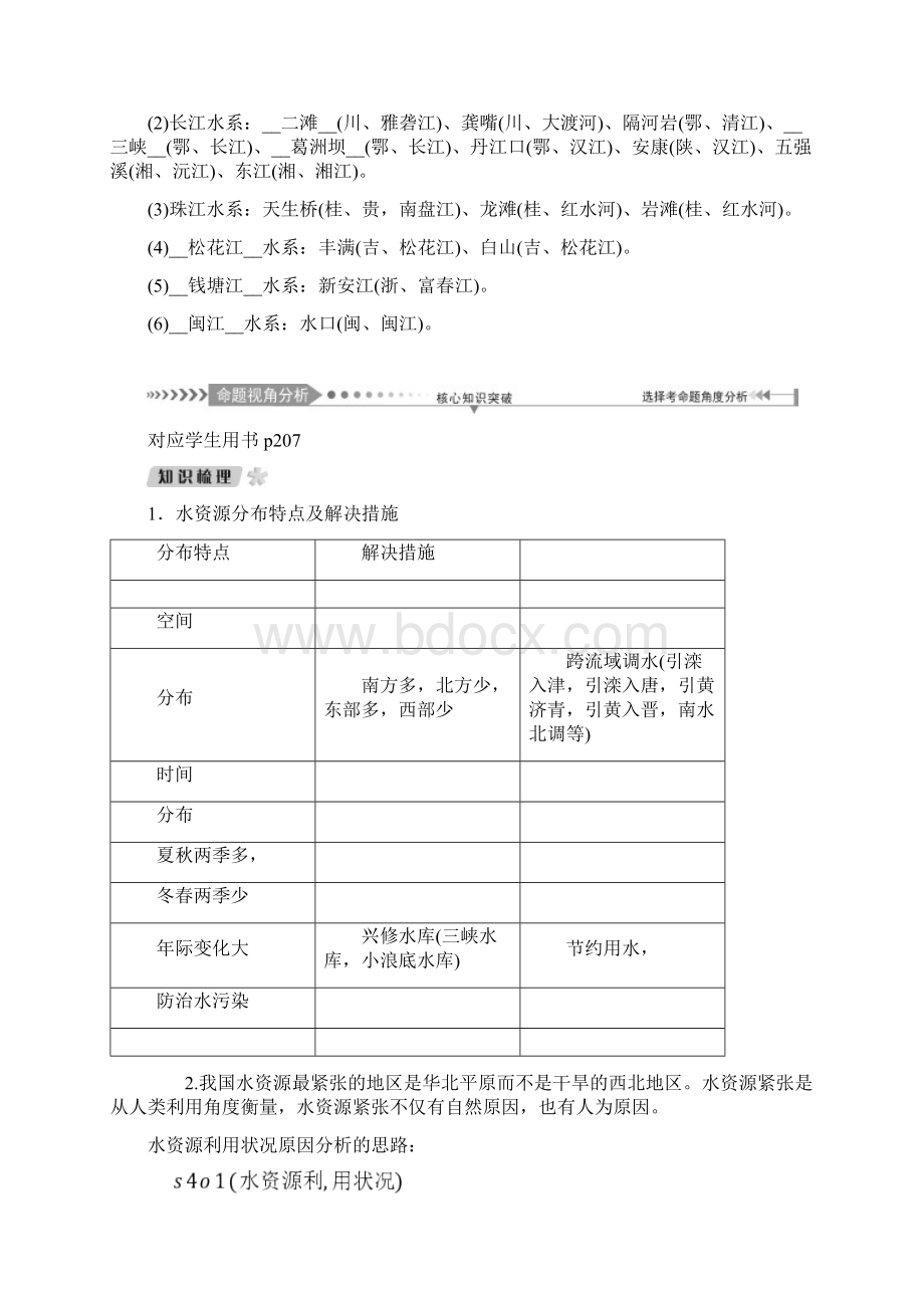 新课标版高考地理一轮总复习第十四章中国地理概况第五讲中国的自然资源教学案.docx_第2页