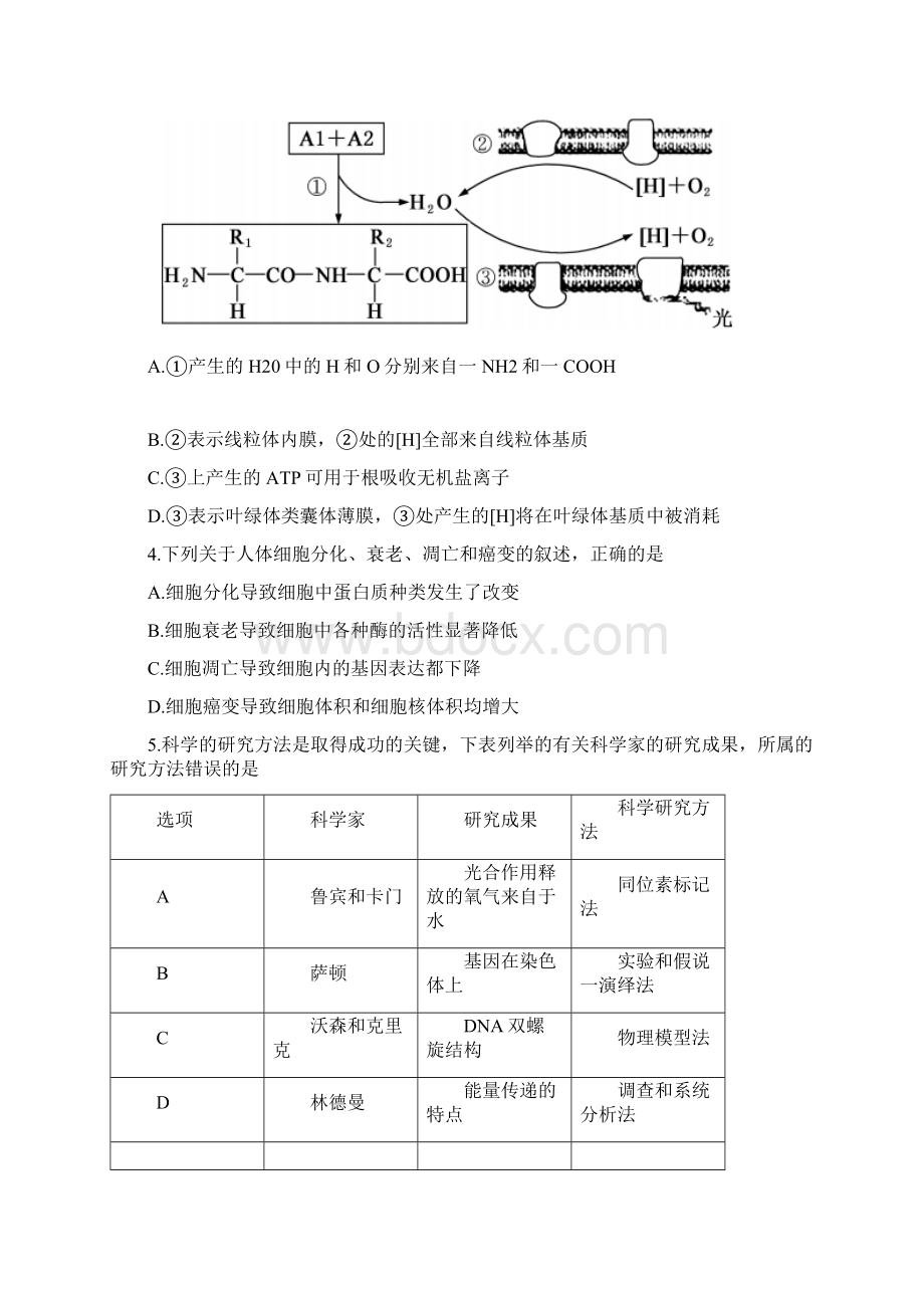 江苏南通市高考生物考前卷三2含答案详解Word文档下载推荐.docx_第2页