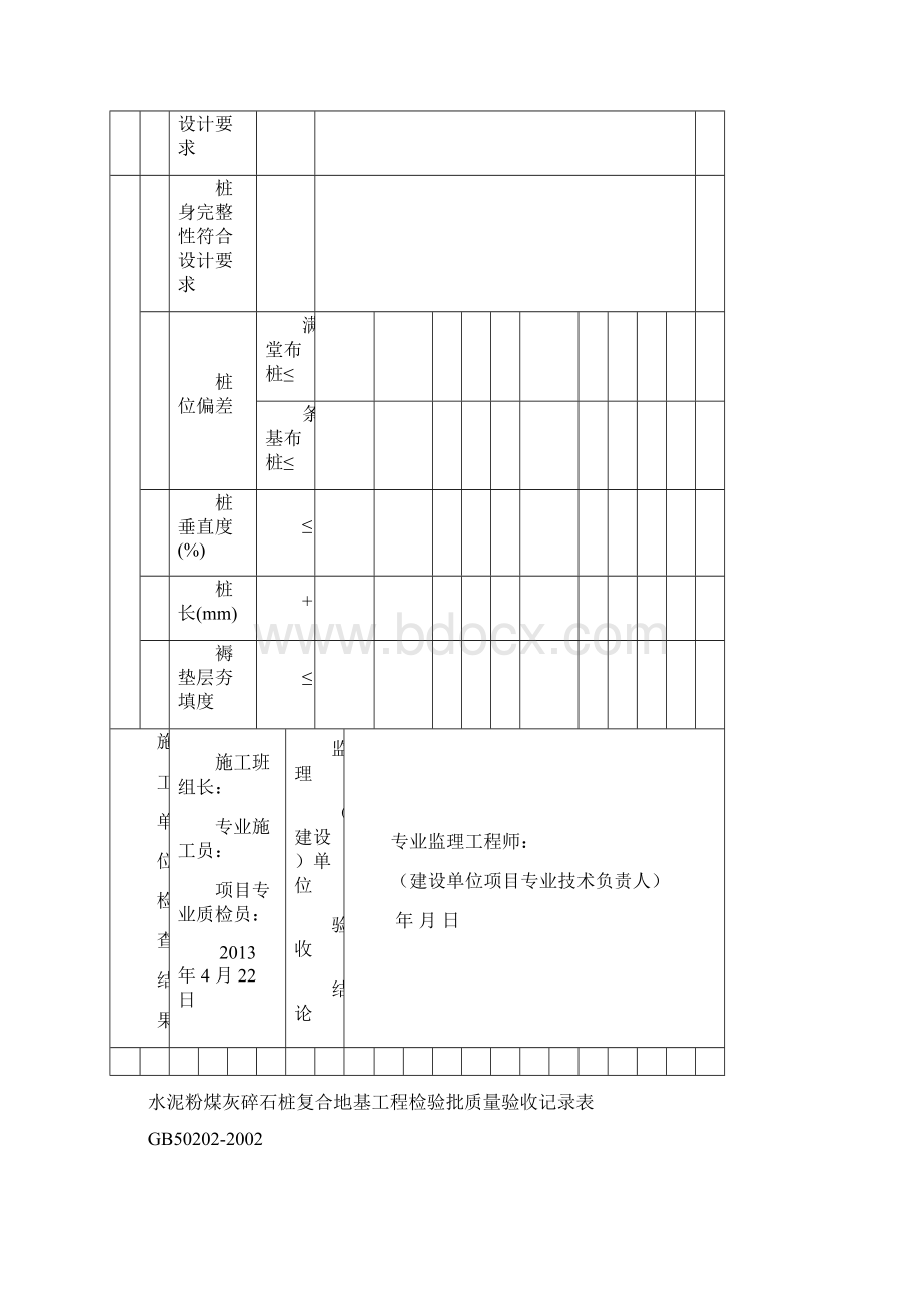 CFG桩检验批验收记录Word文件下载.docx_第2页