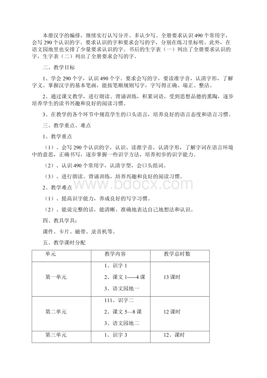 一年级语文下册教学工作计划文档格式.docx_第3页