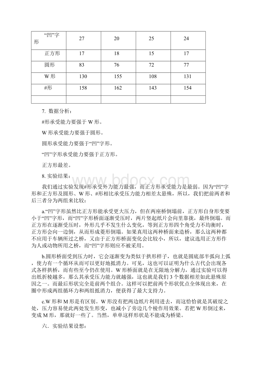 纸桥受力与桥面形状的关系.docx_第3页