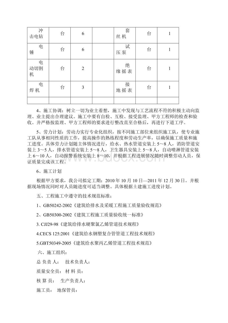 完整版济源建业壹号城邦二期给排水施工组织设计.docx_第2页