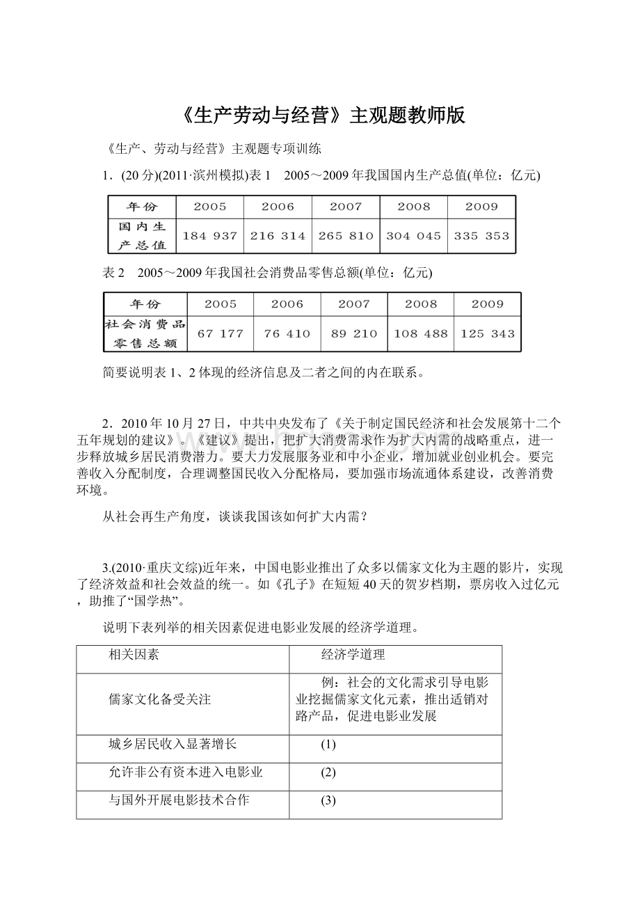 《生产劳动与经营》主观题教师版.docx_第1页