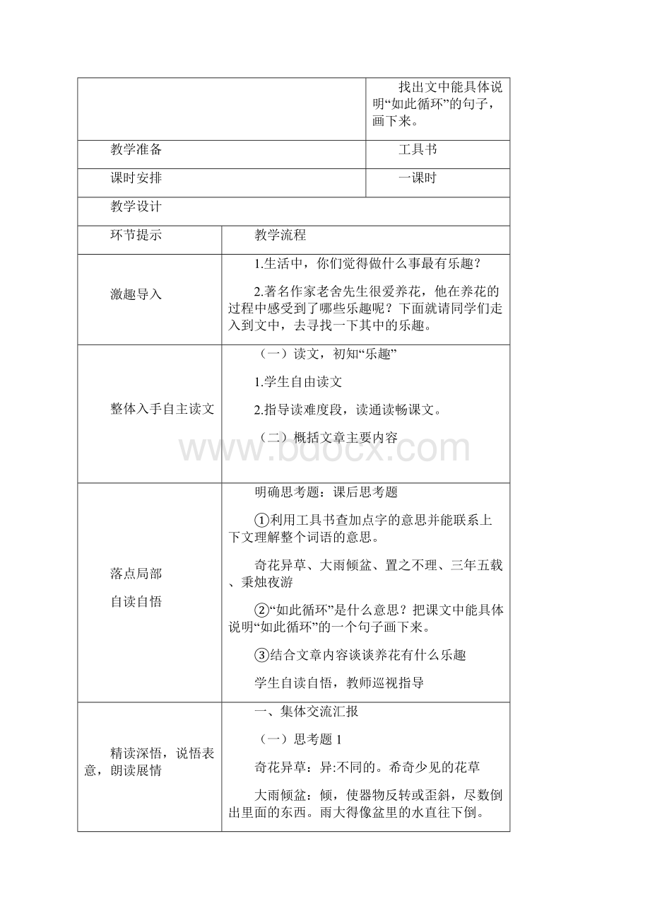 人教版语文六年级下册综合复习教学设计剖析共16页.docx_第2页