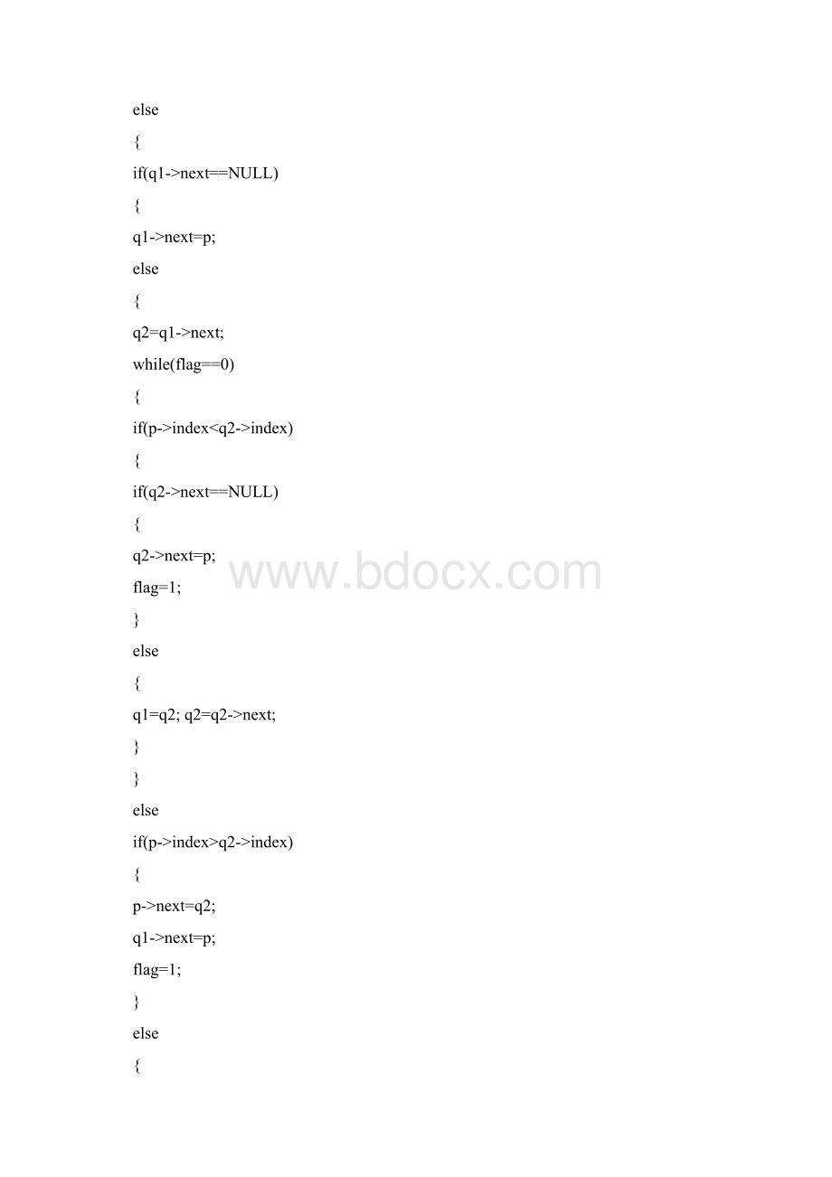 实验报告2一元稀疏多项式计算器Word文档格式.docx_第3页