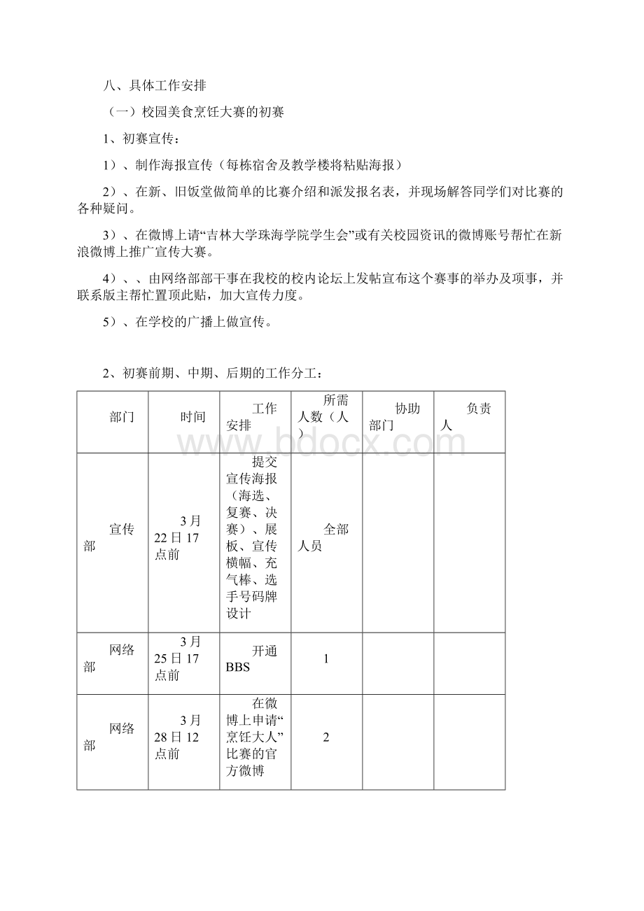 校园美食烹饪大赛项目策划书Word文档下载推荐.docx_第2页