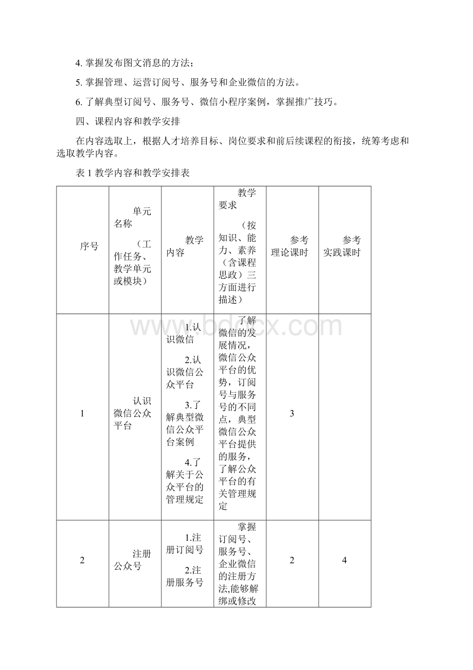 微信公众平台应用课程标准教案.docx_第2页